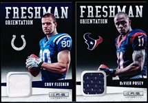 2012 Panini Rookies & Stars Longevity Ftbl.- “Freshman Orientation Jerseys”- 2 Diff.