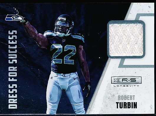 2012 Panini Rookies & Stars Longevity Ftbl.- “Dress for Success”- #22 Robert Turbin, Seahawks