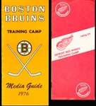 1976-77 NHL Training Camp Media Guides- 2 Diff.