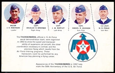 1957 USAF Thunderbirds Postcard Non-Sports