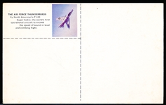 1957 USAF Thunderbirds Postcard Non-Sports