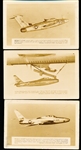 1950’s Republic Aircraft Promotional Real Photo Non-Sports Postcards of 5 Diff. USAF Aircraft