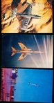1950’s Republic Aircraft Promotional Non-Sports Color Postcards- 6 Diff.