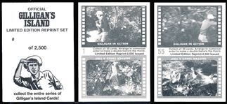 2000 Official Gilligan’s Island Lmtd. Ed. Reprint B & W Set of 55 Plus Header