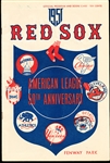 1951 St. Louis Browns @ Boston Red Sox MLB Program