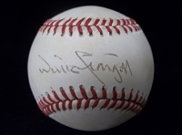 Autographed Willie Stargell Official NL Bill White Bsbl.- JSA Certified