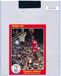 1985 Star Bskbl. “Slam Dunk 5” x 7”- #5 Michael Jordan- Beckett Raw Card Reviewed Near Mint-Mint+ 8.5