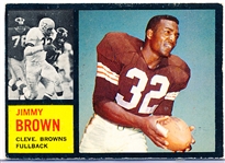 1962 Topps Ftbl. #28 Jimmy Brown