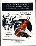 1933 Cleveland Indians @ Indianapolis Indians MLB/MiLB Exhibition Game Program