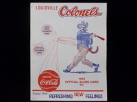 1961 Houston Buffalos @ Louisville Colonels MiLB Program