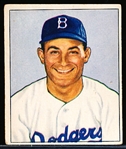 1950 Bowman Baseball- #58 Carl Furillo, Dodgers- Low#
