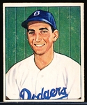 1950 Bowman Baseball- #59 Ralph Branca, Dodgers- Low#