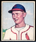 1950 Bowman Baseball- #71 Red Schoendienst, Cards