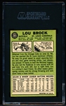 1967 Topps Baseball- #285 Lou Brock, Cards- SGC 7 (NM)