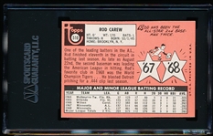 1969 Topps Baseball- #510 Rod Carew, Twins- SGC 7 (NM)