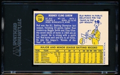1970 Topps Baseball- #290 Rod Carew, Twins- SGC 6 (Ex-NM)