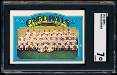 1972 Topps Baseball- #688 Cardinals Team- SGC 7 (NM )- Hi# 