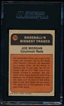 1972 Topps Baseball- #752 Joe Morgan Traded, Reds- Hi#- SGC 7 (NM)
