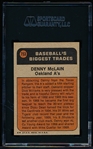 1972 Topps Baseball- #753 Denny McLain Traded- Hi#- SGC 7 (NM)