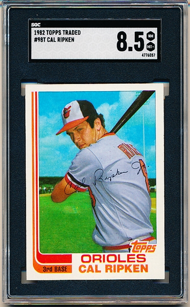 1982 Topps Baseball Traded- #98T Cal Ripken – SGC 8.5(Nm-Mt)