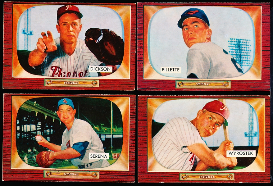 1955 Bowman Baseball- 4 Diff Hi#’s