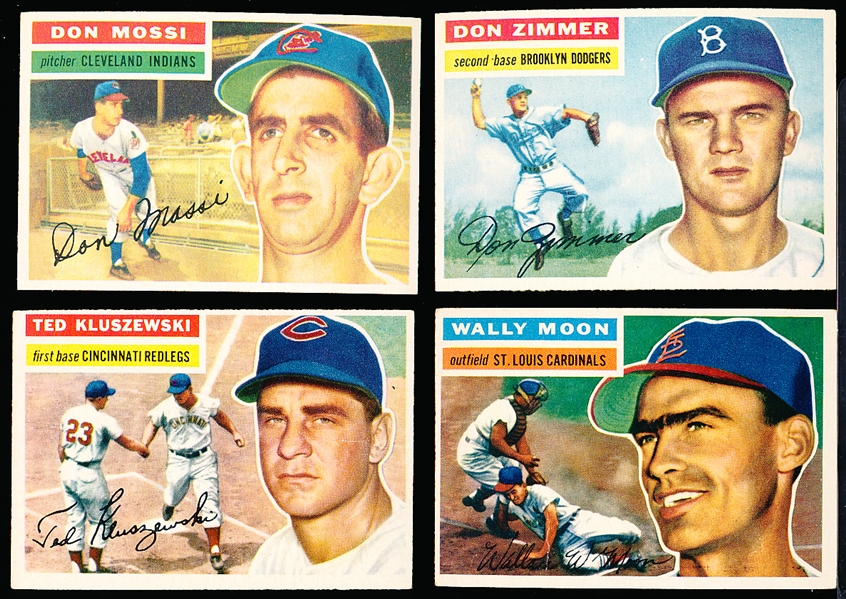 1956 Topps Baseball- 4 Diff