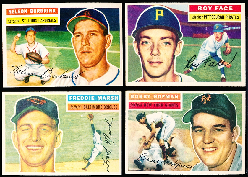 1956 Topps Baseball- 7 Diff