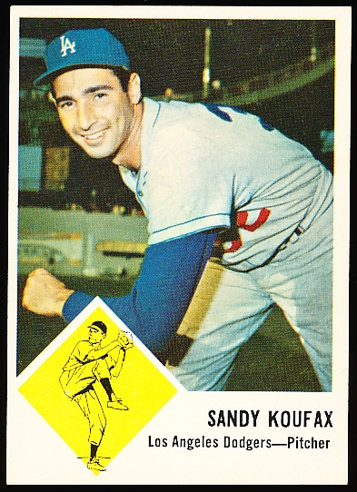 1963 Fleer Baseball- #42 Sandy Koufax, Dodgers