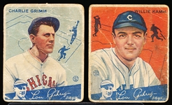 1934 Goudey Baseball- 2 cards