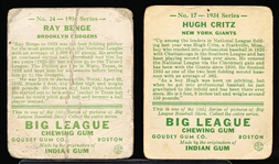 1934 Goudey Baseball- 2 cards
