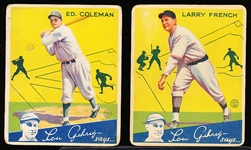 1934 Goudey Baseball- 2 cards