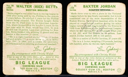 1934 Goudey Baseball- 2 cards