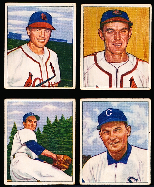 1950 Bowman Bb- 4 Diff- All with copyright backs