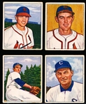 1950 Bowman Bb- 4 Diff- All with copyright backs