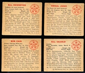 1950 Bowman Bb- 4 Diff- All with copyright backs