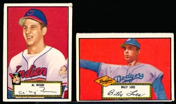 1952 Topps Bb-2 Diff Black backs