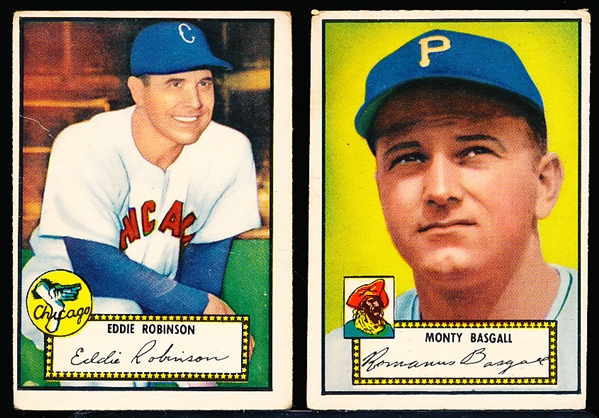 1952 Topps Bb- 2 Diff Red backs