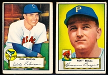 1952 Topps Bb- 2 Diff Red backs