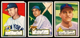 1952 Topps Bb- 3 Diff black backs