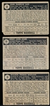 1952 Topps Bb- 3 Diff black backs