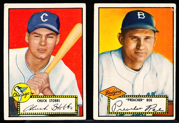1952 Topps Bb-2 Diff black backs