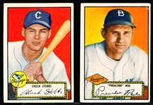1952 Topps Bb-2 Diff black backs