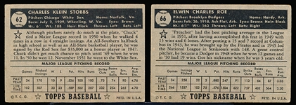 1952 Topps Bb-2 Diff black backs