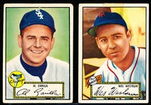 1952 Topps Bb-2 Diff Black backs