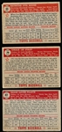 1952 Topps Bb-3 Diff Red backs