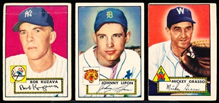 1952 Topps Bb- 3 Diff