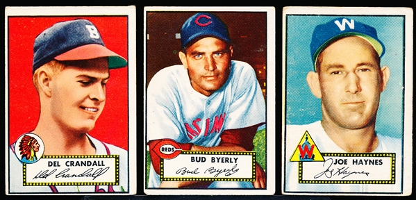 1952 Topps Bb- 3 Diff
