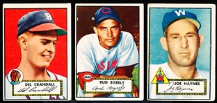 1952 Topps Bb- 3 Diff