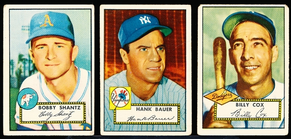 1952 Topps Bb- 3 Diff