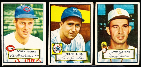 1952 Topps Bb- 3 Diff
